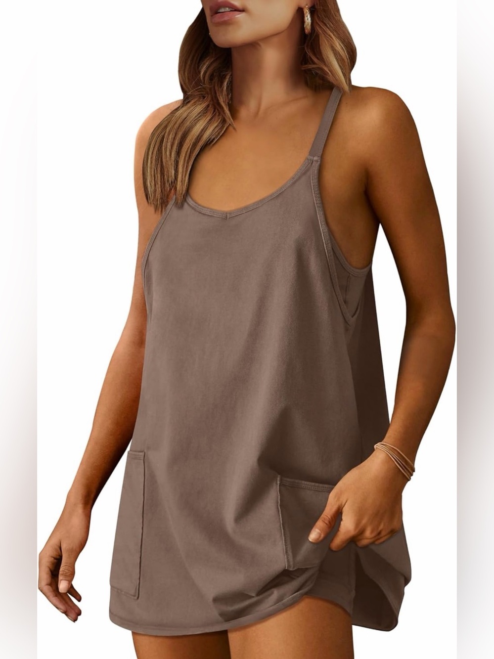 ANRABESS Athletic Dress (Built-in shorts) | Size: M